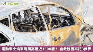 火燒車可以讓局部環境瞬間達到將近攝氏1000度，若是電動車的火燒車，更需要考量到鋰電池化學液體外漏燃燒甚至可能將近1500度。（圖／NOW健康製作；圖片來源／ingimage）