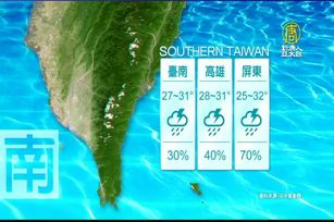 9月8日天氣預報