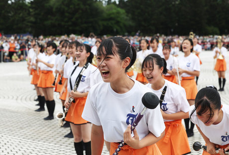 橘高校 北一女 曉明女中共演互打氣展台日情誼 新唐人亞太電視台