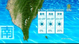 10月28日天氣預報